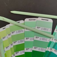 Бумажная ручка цвет light green