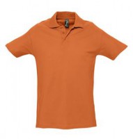 Рубашка поло мужская SPRING 210 оранжевая