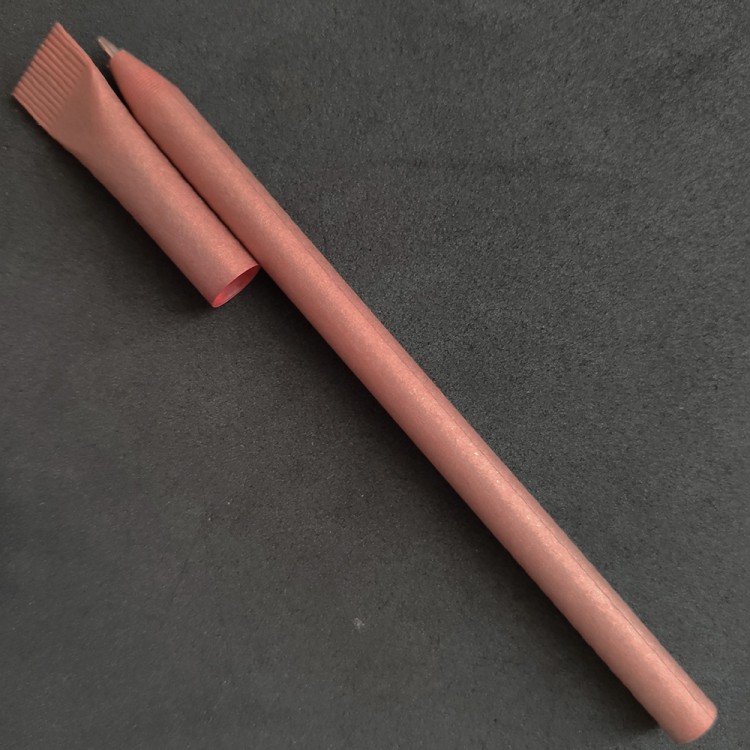 Бумажные ручки серии металлик- красный