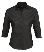 Рубашка женская с рукавом 3/4 EFFECT 140 черная