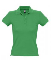 Рубашка поло женская PEOPLE 210 ярко-зеленая