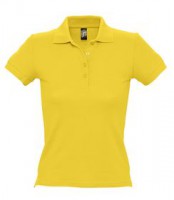 Рубашка поло женская PEOPLE 210 желтая