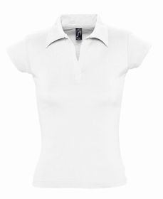 Рубашка поло женская без пуговиц PRETTY 220 белая