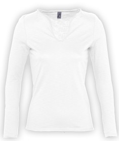 Футболка женская с длинным рукавом Marais Women 150 белая