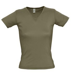 Футболка женская LADY 220 с V-обр. вырезом, хаки