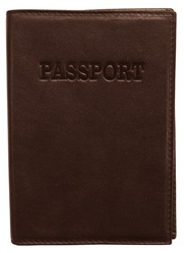 Обложка для паспорта Passport, коричневая